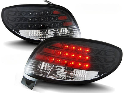 😎FARI POSTERIORE LED NERO ADATTO PER PEUGEOT 206😎