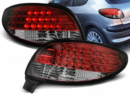 ⭐FARI POSTERIORI LED ROSSO BIANCO ADATTO PER PEUGEOT 206 02⭐