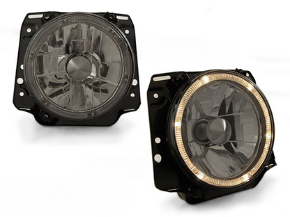 FARI ANTERIORI ANGEL EYES SMOKE per VW GOLF II 2 08.83-08.91