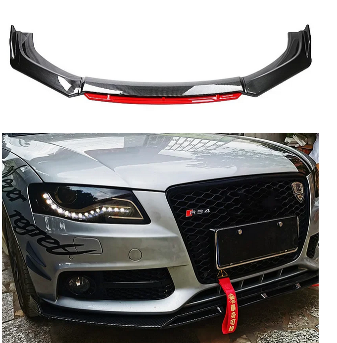 💕SPLITTER Audi A3 A4 A6 Q3 S3 S4 S6 B6 B7 B8 B8.5 NERO  LUCIDO💕