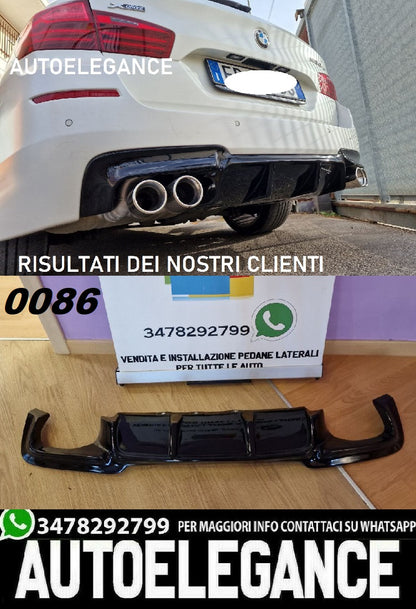 REAR DIFFUSER BMW 5 SERIES F10 F11 2010+ DOUBLE EXIT ABS M SPORT 1+1