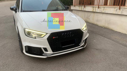 PARAURTI ANTERIORE ADATTO PER AUDI A3 8V 2017-2020 HATCHBACK LOOK RS3