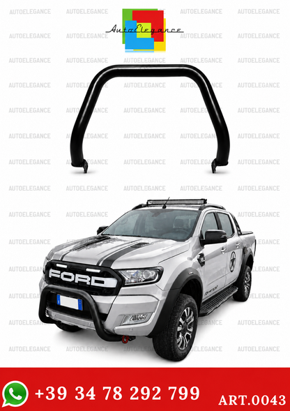 ART. 0043 BULLBAR FORD RANGER T6 2015+ NERO OPACO
