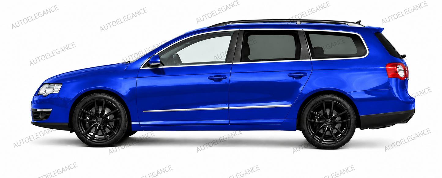 💫ART.10139 Cornici Finestrini Cromate, 4 pezzi, per VW Passat B6 3C 2005–2010💫