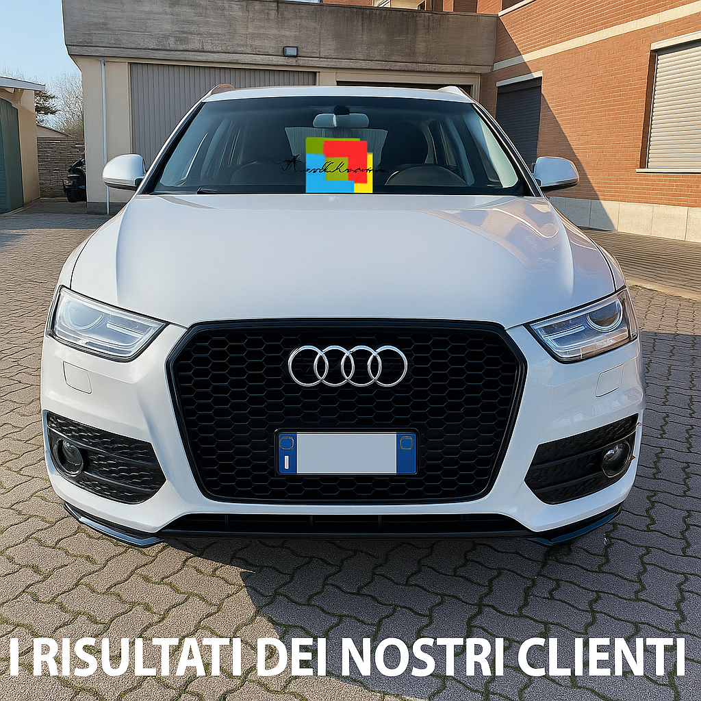 🔥GRIGLIA  ADATTO PER AUDI A3 Lim/Sport/Cabrio 12-16 LOOK DA CORSA🔥