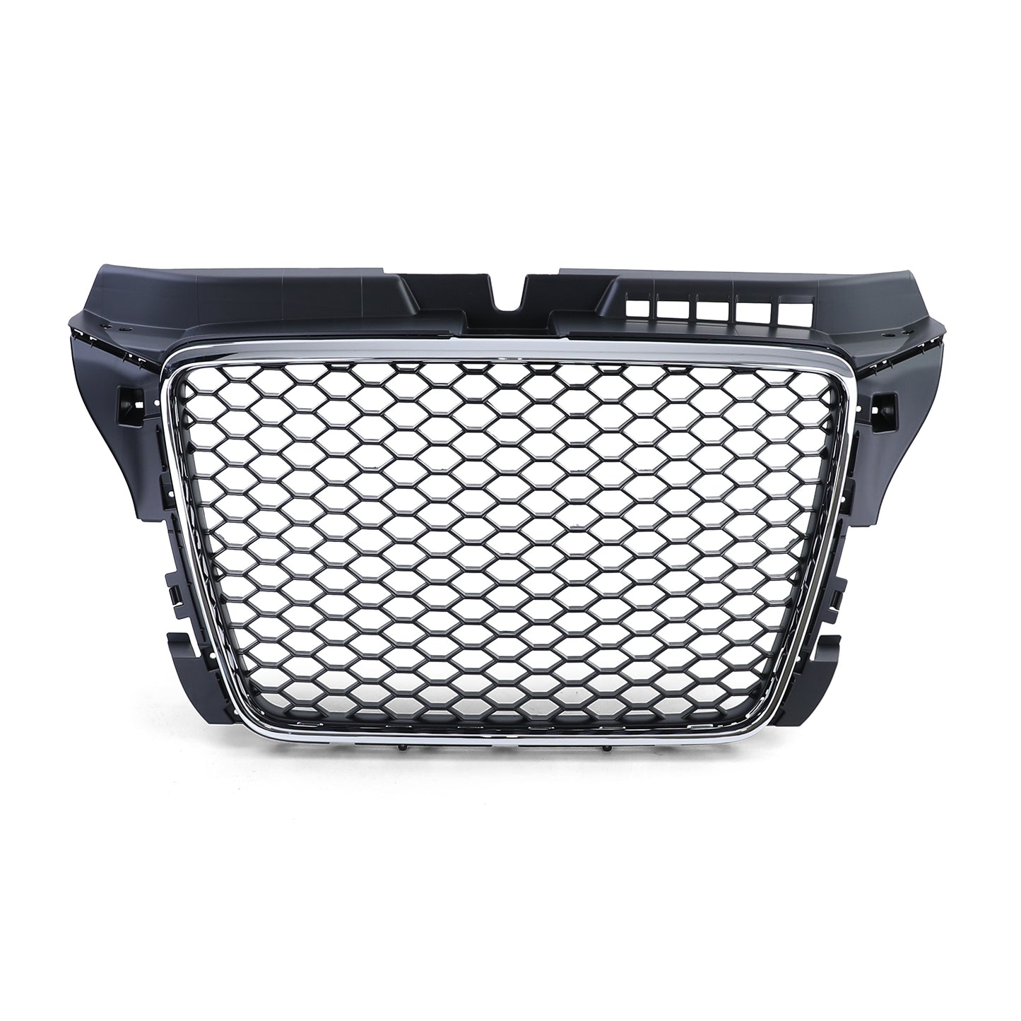 Griglia a nido d'ape senza stemma Nero Cromato opaco per Audi A3 8P 08-13