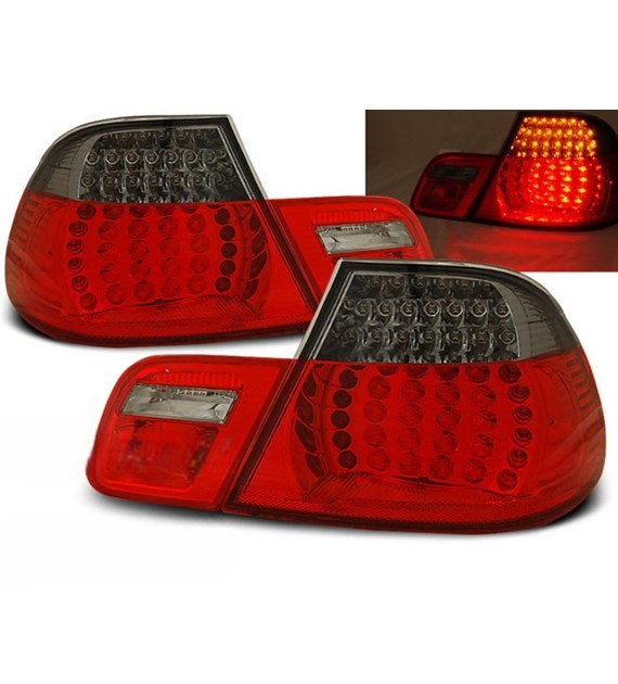 💫ART.6484 Fanali posteriori LED rosso fume adatti per BMW 3 E46 04.1999-03.2003💫