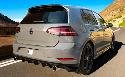 ART.3084 Diffusore Posteriore Volkswagen Golf 7 Look TCR Nero lucido