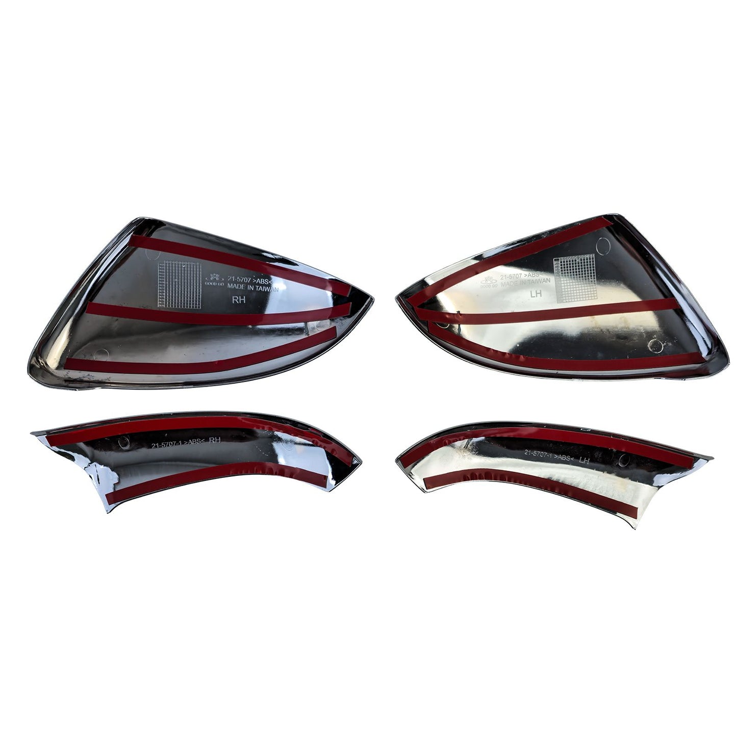 💫ART.7937 4 pezzi Copri Specchietti (Argento Opaco) per VW Golf VII 12-21💫