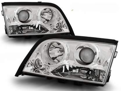 CHROME HEADLIGHTS for MERCEDES W202 C-Class 06.93-06.00 