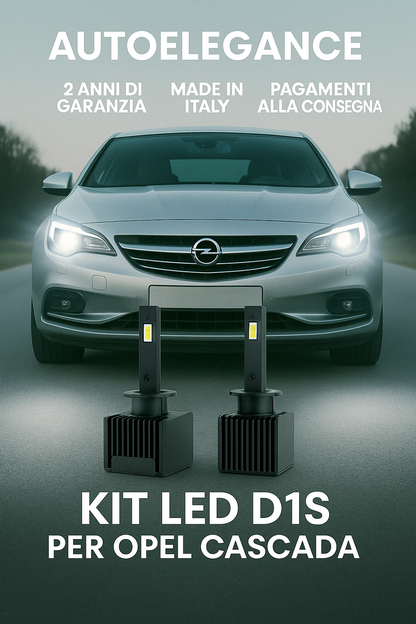 ⭐KIT XENON D1S 6000K ANABBAGLIANTI PER OPEL CASCADA – LUCE BIANCA POTENTE⭐