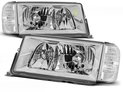 CHROME HEADLIGHTS for MERCEDES W201/190 12.82-05.93 