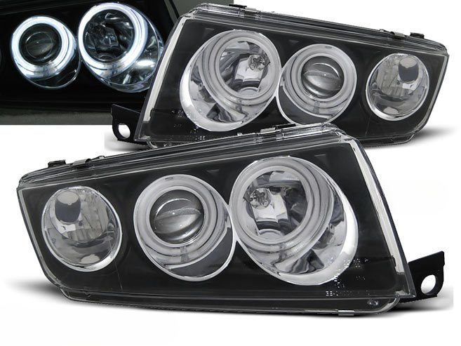 💫ART.6205 FARI OCCHI D'ANGELO NERI per SKODA FABIA I 1999-2008💫