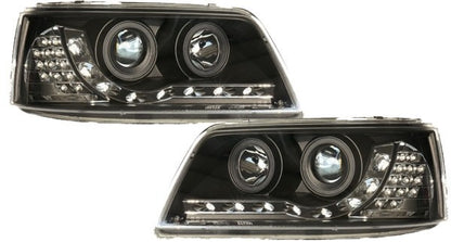 FARI ANTERIORI PER VW T5 2003-2009 FONDO NERO