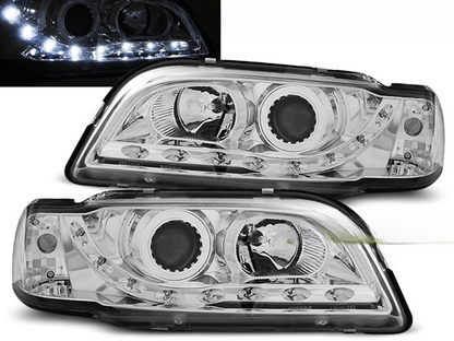 FARI ADATTI COMPATIBILI PER VOLVO S40/V40 02.96-04.00 LUCE DAYLIGHT CROMATA