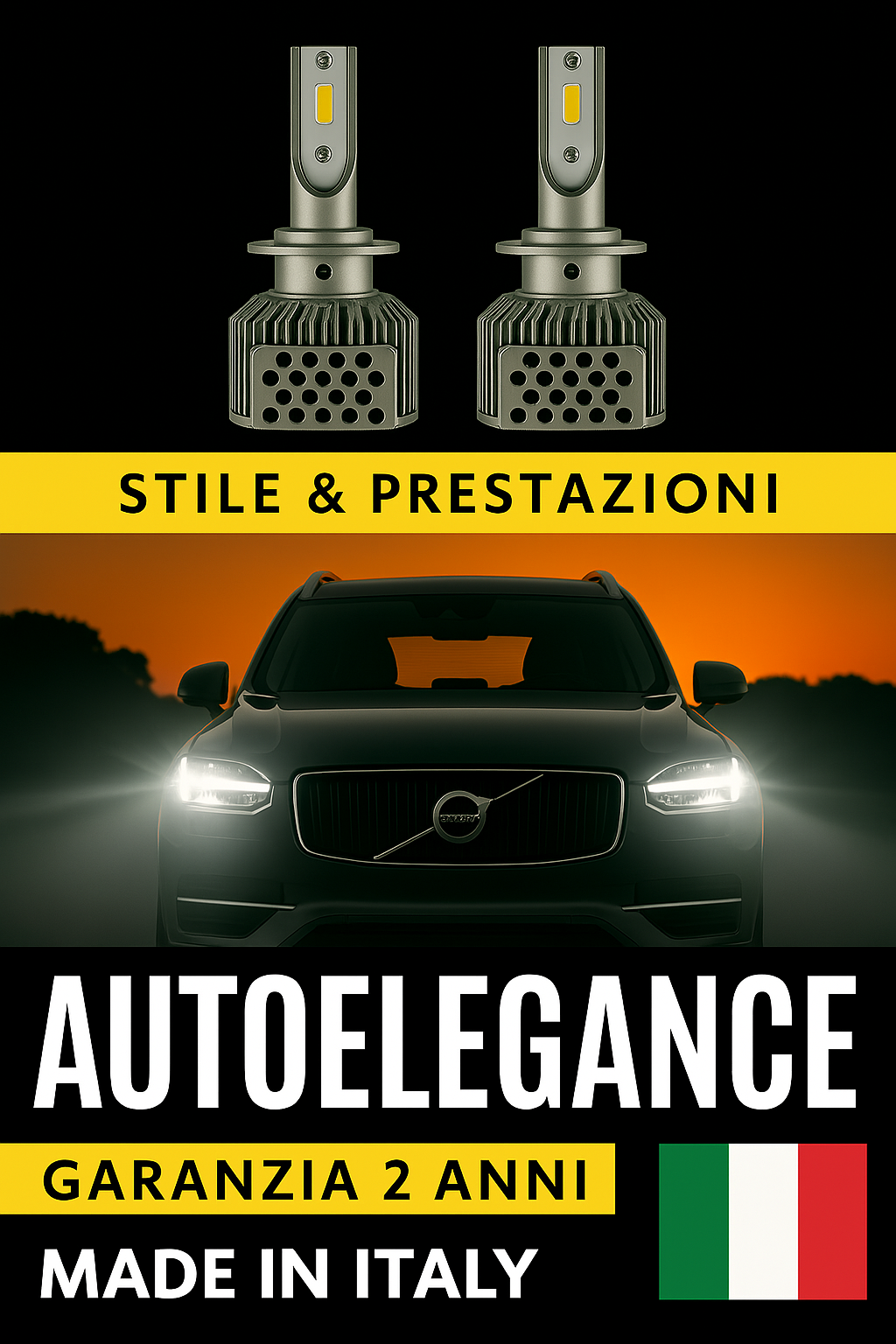 ⭐ KIT LED D1S 6000K ANABBAGLIANTI PER VOLVO XC90 - LUCE BIANCA EFFETTO XENON ⭐