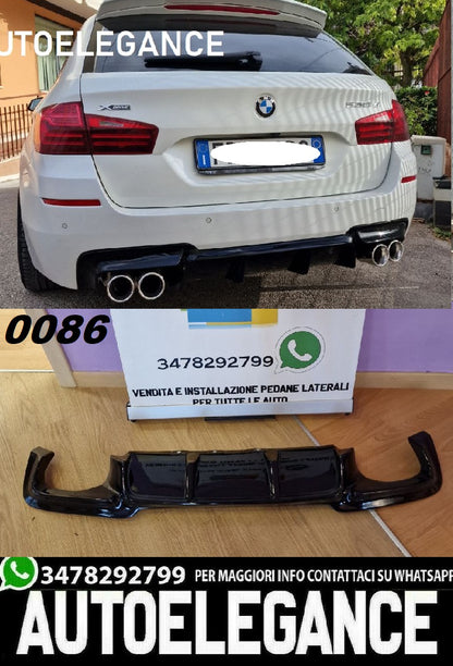 REAR DIFFUSER BMW 5 SERIES F10 F11 2010+ DOUBLE EXIT ABS M SPORT 1+1