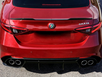 ART. 0345 DIFFUSORE GIULIA 2016-2021 STANDARD LOOK QUADRIFOGLIO NERO LUCIDO