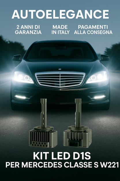 ⭐KIT XENON D1S 6000K ANABBAGLIANTI PER MERCEDES CLASSE S – LUCE BIANCA POTENTE⭐