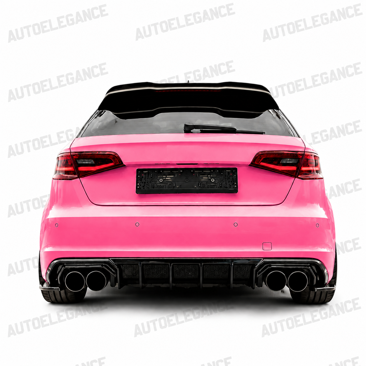 ART.2150 DIFFUSORE AUDI A3 8V 2012-2016 SLINE S3 NERO LUCIDO 2+2