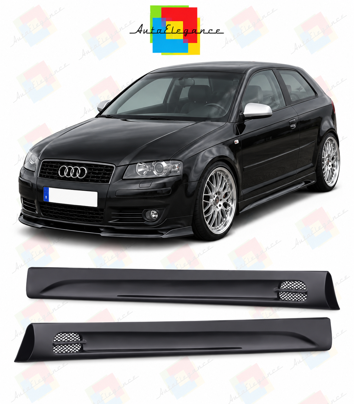 💕MINIGONNE  AUDI A3 8P 03-08 LOOK GT RACE💕
