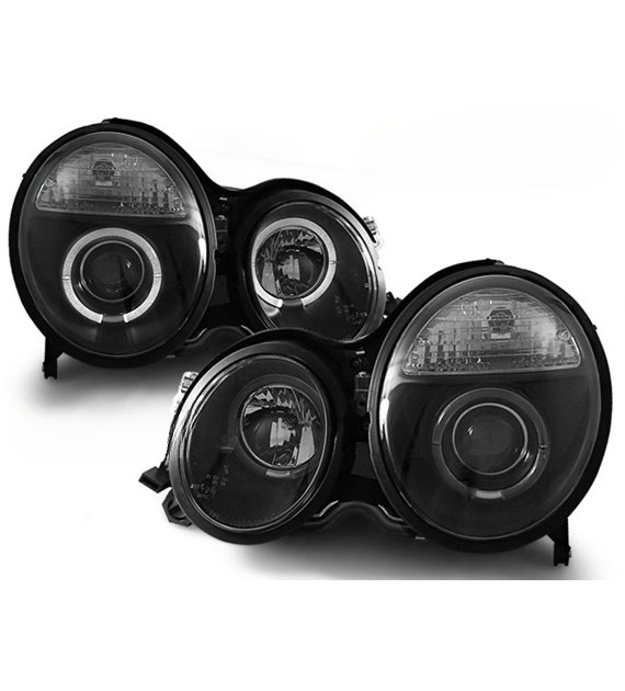 ART.6328 FARI  ANTERIORI  MERCEDES W210 E-KLASA 06.99-02 NERI