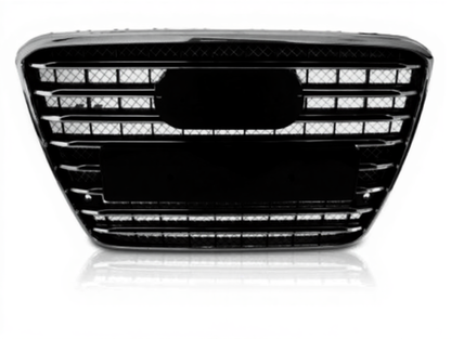 💫ART.4774 Griglia Sportiva (Nera Cromata) PDC adatto per AUDI A8 D4 2009-2013💫