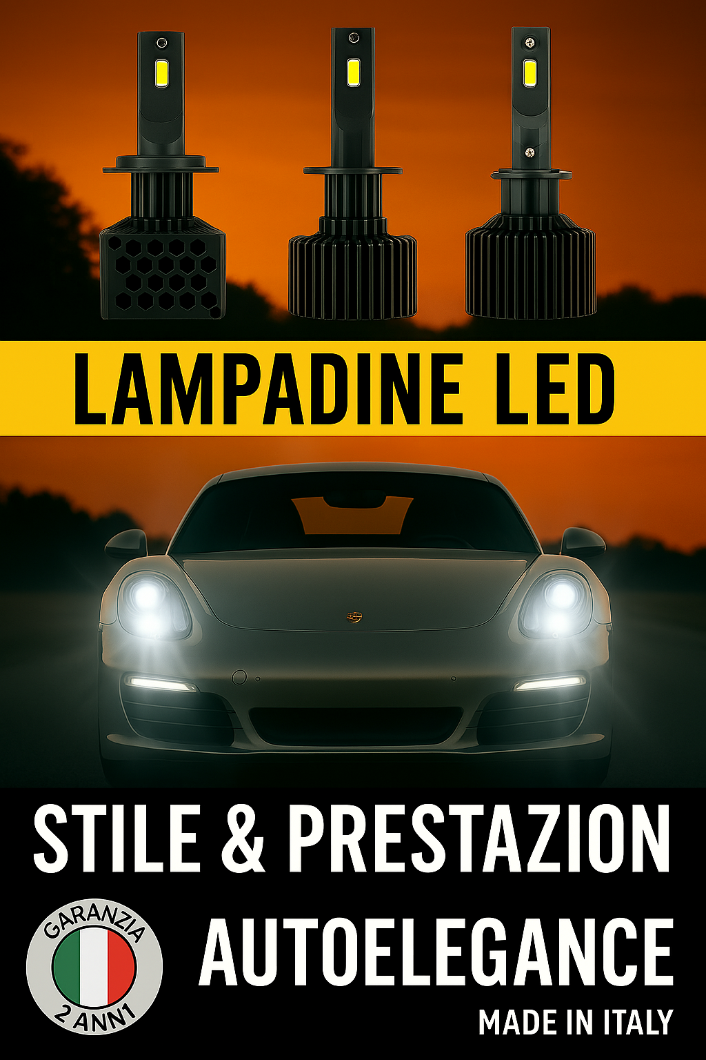 ⭐LAMPADE ANABBAGLIANTI D3S KIT LED 6000K ADATTO PER PORSCHE BOXSTER 981⭐
