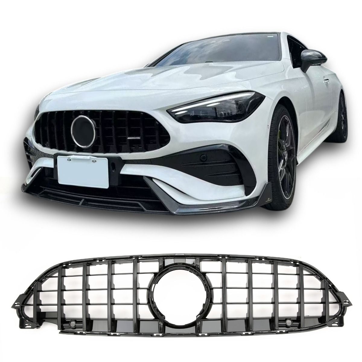 😍ART.6104 Griglia Panamerica GT Nero Adatta Per Mercedes C236 Coupé e A236😍