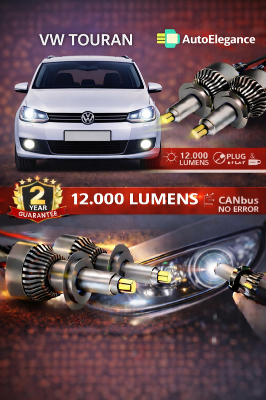 KIT LED Vw TOURAN ANABAGLIANTI H7 CANBUS Bianco 6500K 360 gradi