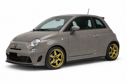 💫Sotto Minigonne adatto per fiat 500 Nero Lucido💫