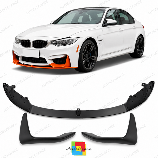 👉SPOILER ANTERIORE SPORT IN NERO OPACO adatto per BMW M3 F80 2012-2018👈