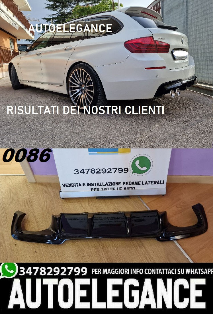 REAR DIFFUSER BMW 5 SERIES F10 F11 2010+ DOUBLE EXIT ABS M SPORT 1+1