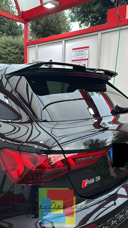 SPOILER ADATTO PER AUDI A3 8Y 2020+ LOOK NERO LUCIDO DESIGN SPORTIVO