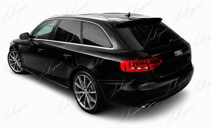 🔥ART.0475 MINIGONNE LATERALI AUDI A4 B8 B8.5 SOTTOPORTA SLINE ABS NERO LUCIDO🔥