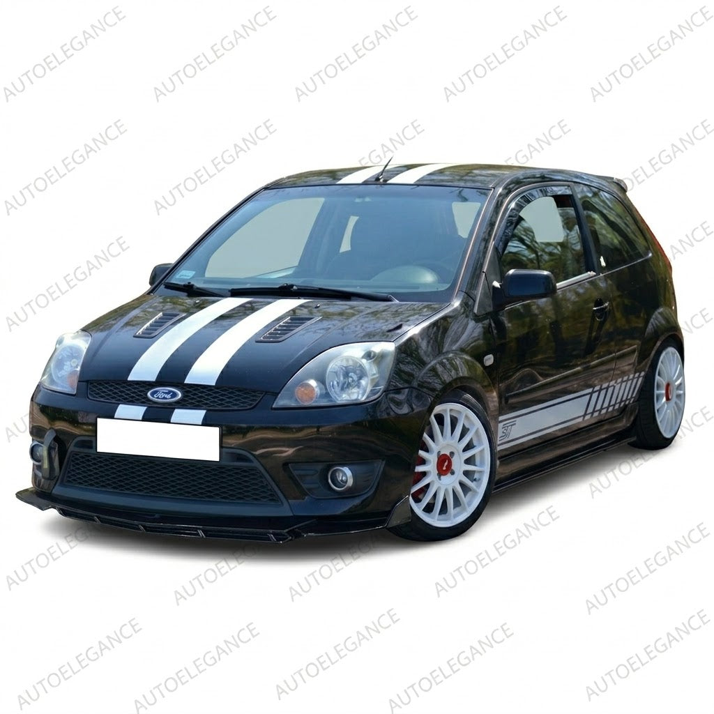 💫ART.9960 SPLITTER ANTERIORE NERO LUCIDO PER FORD FIESTA MK6 RS DESIGN 3P💫