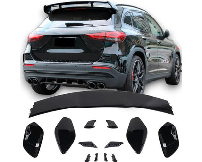 😍ART.7013 SPOILER POSTERIORE NERO PER MERCEDES H247 CLASSE GLA😍