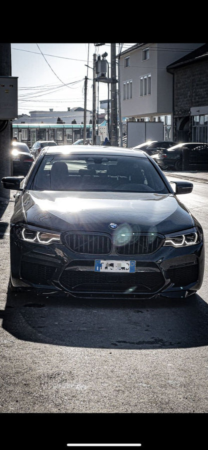 SPLITTER ADATTO PER BMW SERIE 5 F90 M5 (G30 G31) 2017-2020 LOOK NERO LUCIDO