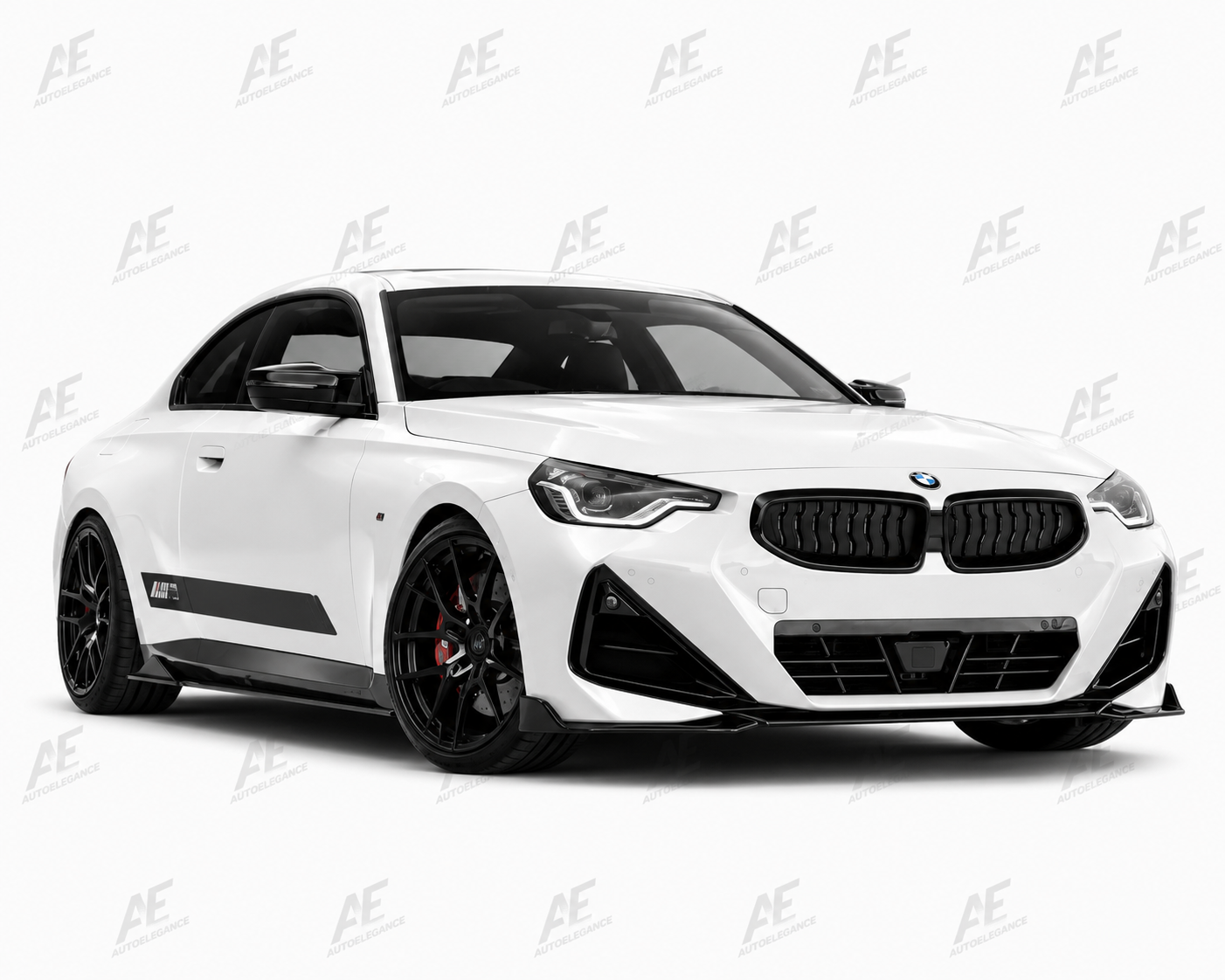 💕BODYKIT BMW SERIE 2 G42 MP STYLE NERO  LUCIDO 2021+💕