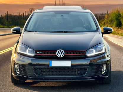 ✨Paraurti per VW Golf 6 MK6 08-13 GTI Guarda Labbro Spoiler Nero lucido✨