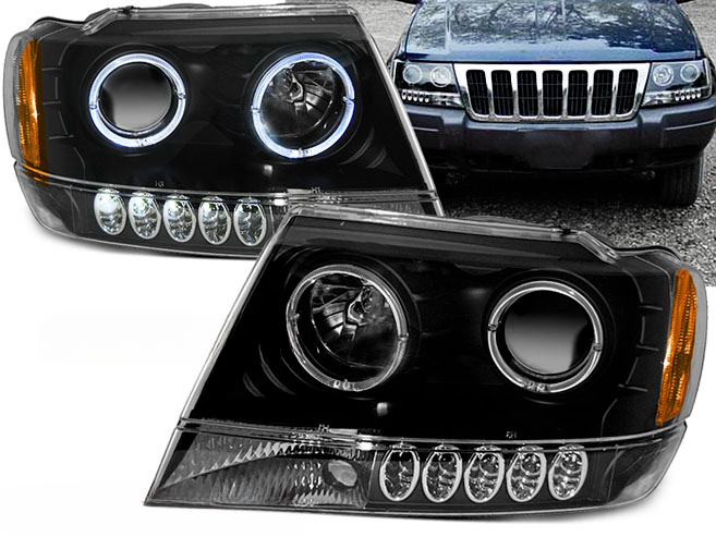 CHRYSLER JEEP GRAND CHEROKEE 99-05.05 ANGEL EYES NERO
