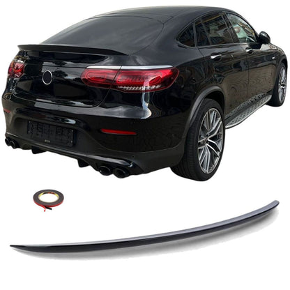 6528⭐SPOILER POSTERIORE NERO LUCIDO adatto per Mercedes C253 GLC Coupé⭐