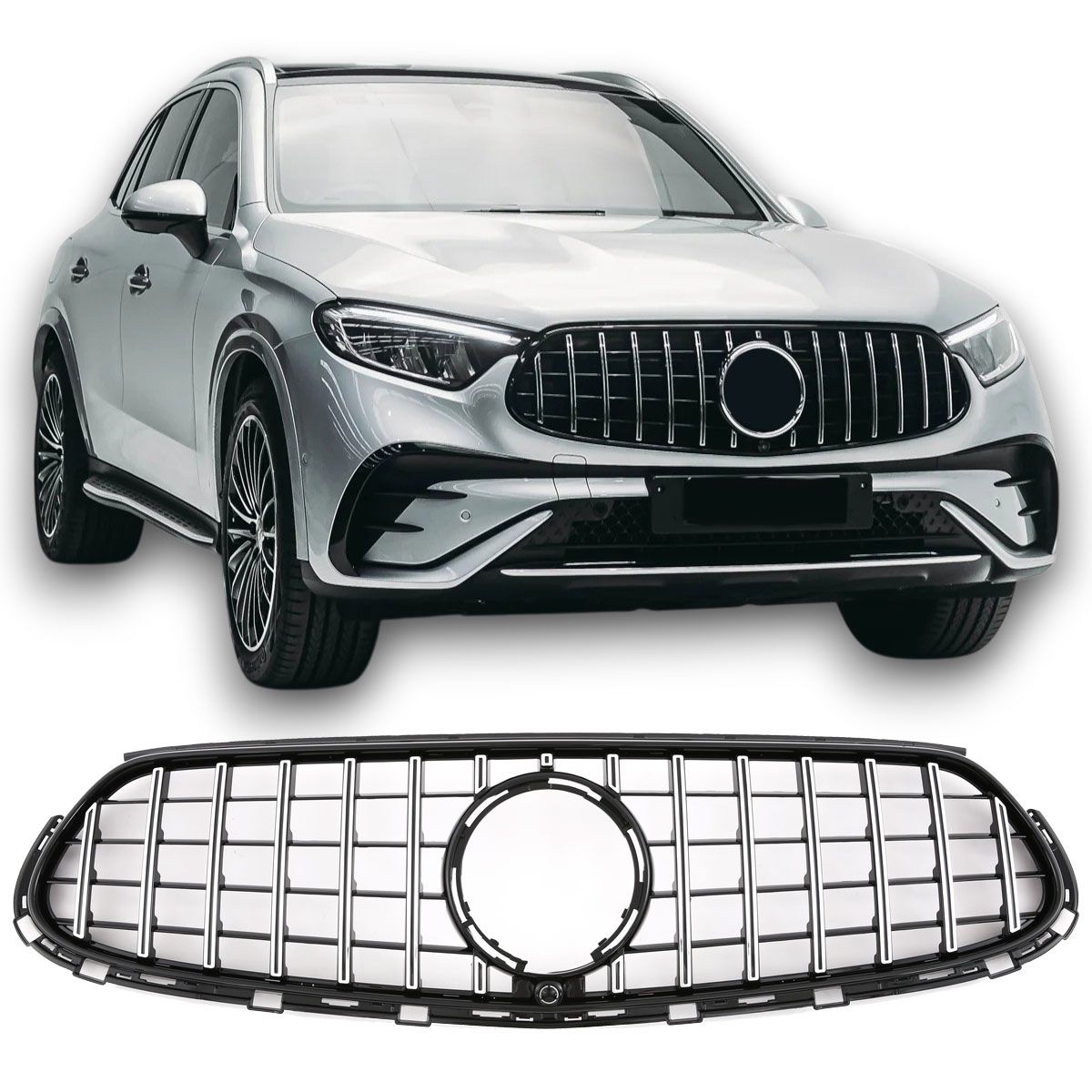 😍ART.6267 Griglia PANAMERICANA Nero Adatta Per Mercedes X254 GLC😍