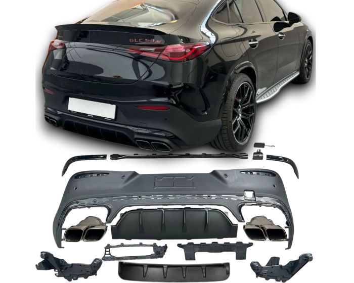 💕Diffusore + terminali di scarico 2X2  per Mercedes C254 CLASSE GLC COUPE💕