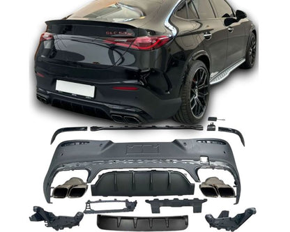 💕Diffusore + terminali di scarico 2X2  per Mercedes C254 CLASSE GLC COUPE💕