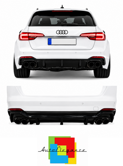 💕ART.10455 PARAURTI POSTERIORE AUDI A4 17-20 LOOK RS4 ABT💕