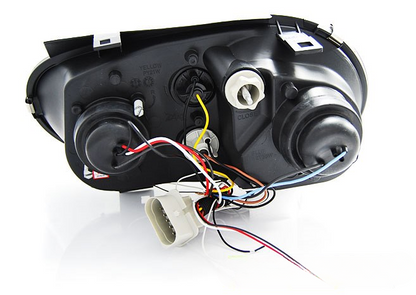 💫ART.6112 FARI ANTERIORI OCCHI D'ANGELO NERI per VW GOLF 4 97-03💫