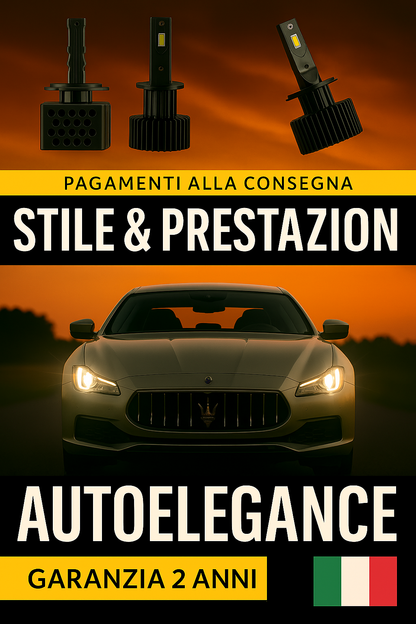 ⭐LAMPADE ANABBAGLIANTI D3S KIT LED 6000K ADATTO PER MASERATI QUATTROPORTE⭐