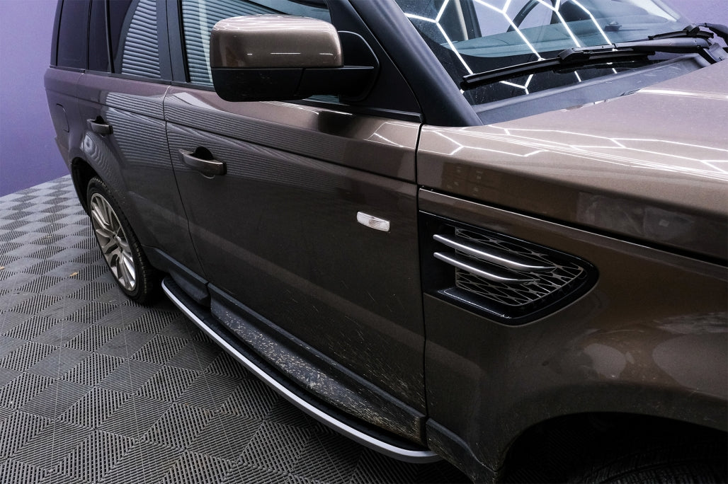 PEDANE ADATTE PER RANGE ROVER SPORT L320 2005-2012 OEM ALLUMINIO LOOK SPORTIVO