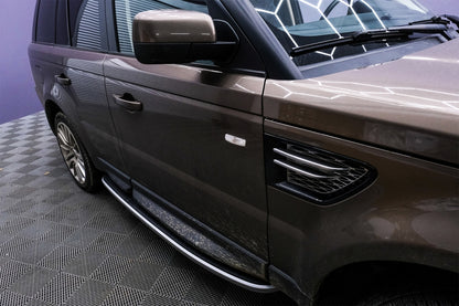 PEDANE ADATTE PER RANGE ROVER SPORT L320 2005-2012 OEM ALLUMINIO LOOK SPORTIVO